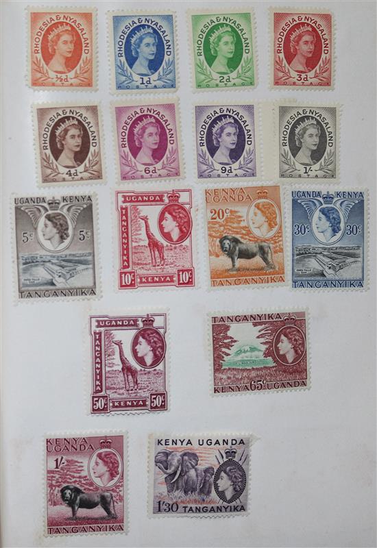A stamp album - unused ship subject George V onwards and First Day Covers.
